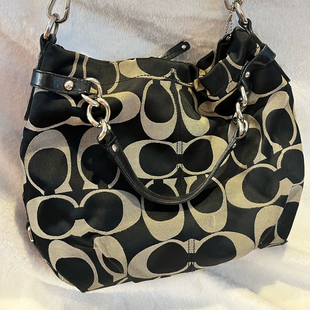 Coach Big C Signature Hobo Bag good condition